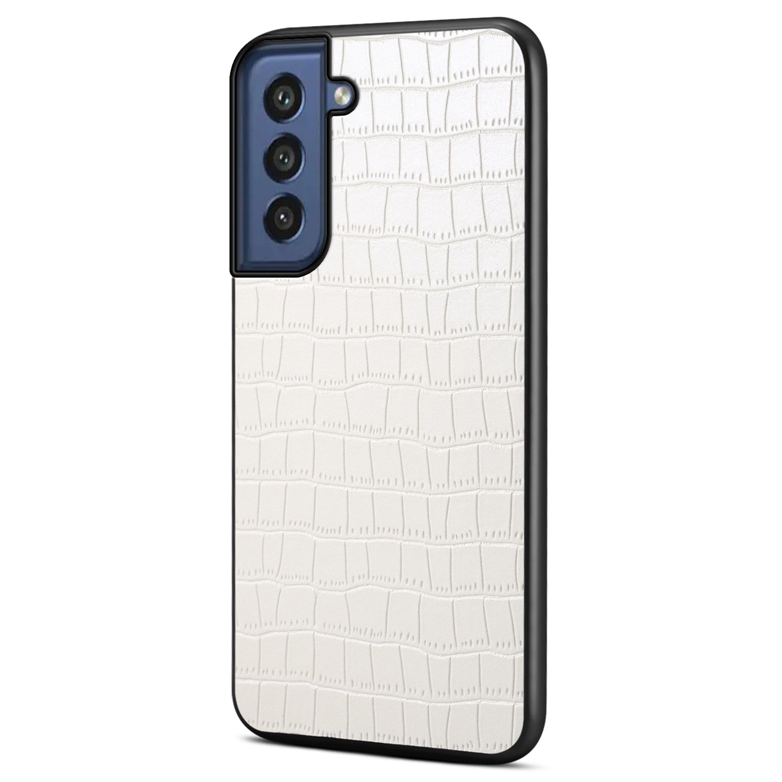 For Samsung Galaxy S21 FE 5G Cases Crocodile Textured Leather Covered Hybrid Phone Case For Samsung Galaxy S21 FE 5G Cases Crocodile Textured Leather Covered Hybrid Phone Case